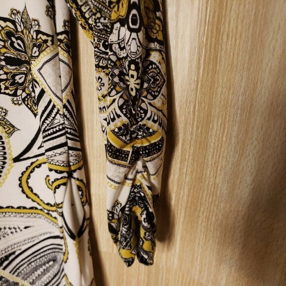 JM Collection Womens Petite Stretchy Paisley Tunic - Picture 4 of 7